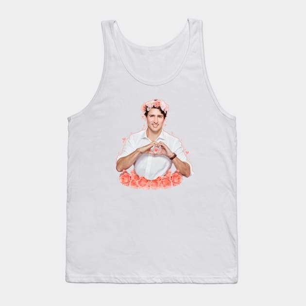 Justin Trudeau aesthetic Tank Top by Cheerhio